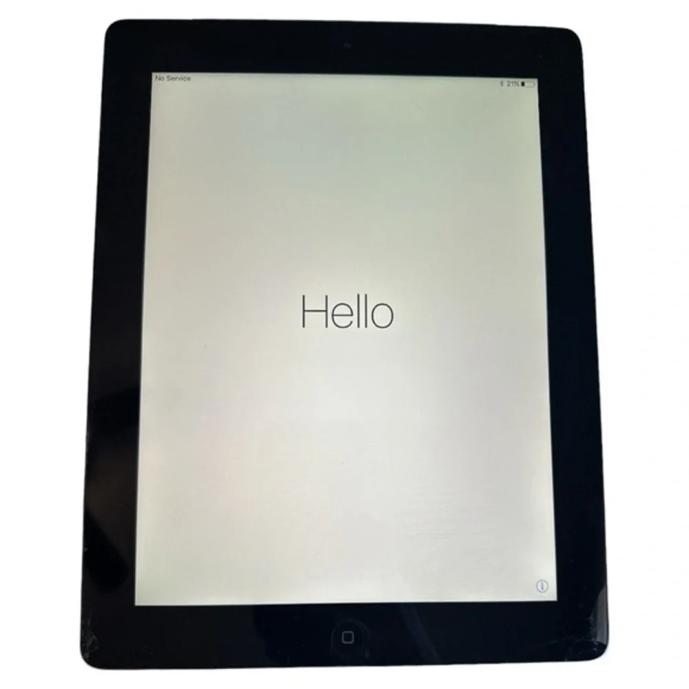 iPad generation 4, model A 1459, WiFi and cellular, 64GB, 2 small cracks